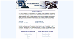 Desktop Screenshot of info-vacuum-cleaner.com